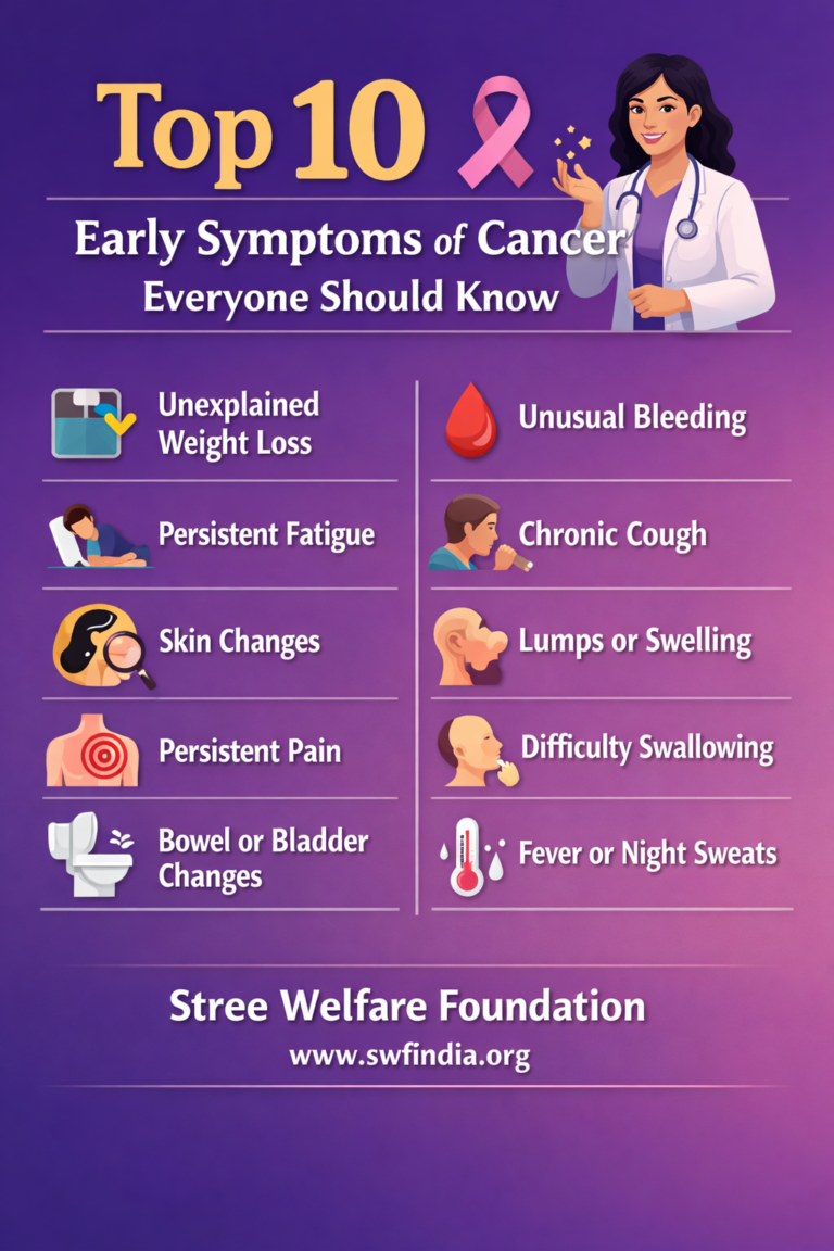Top 10 Early Symptoms of Cancer Everyone Should Know | Stree Welfare Foundation